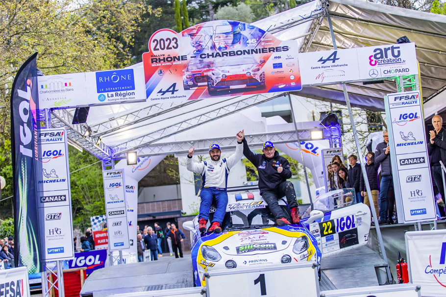 Fabrice Bect wins the Alpine Elf Rally Trophy